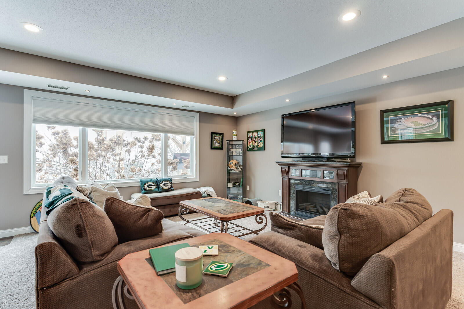 N5076 Wildflower Lane Hamilton, WI 54669 - Photo 38 of 47 Family Room with walk out onto the backyard sitting area.