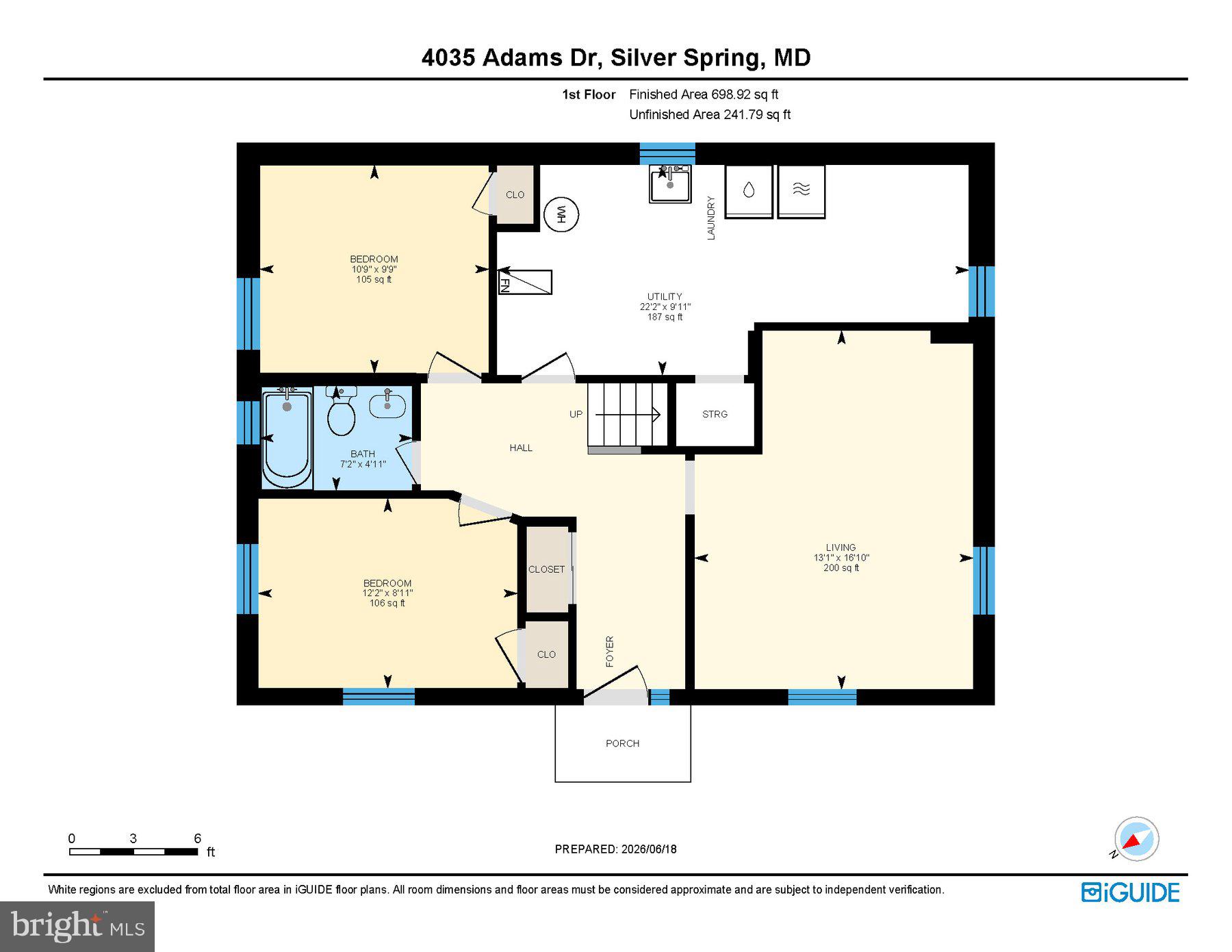 4035 Adams Drive Silver Spring, MD 20902 - Photo 37 of 37 Entry Level Floor Plan