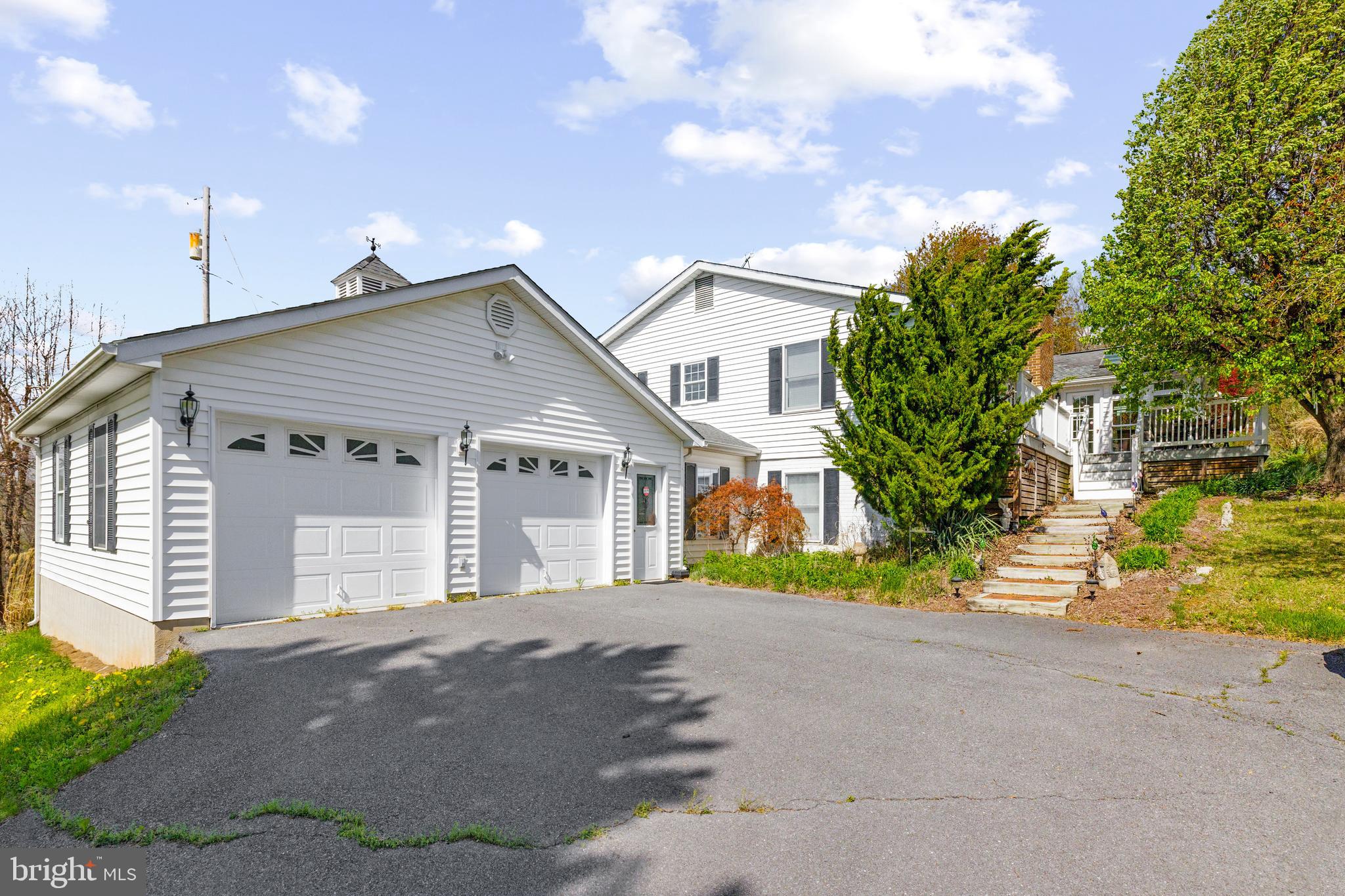 1049 Laurel Grove Road Winchester, VA 22602 - Photo 28 of 39 a front view of a house with a yard and a garage