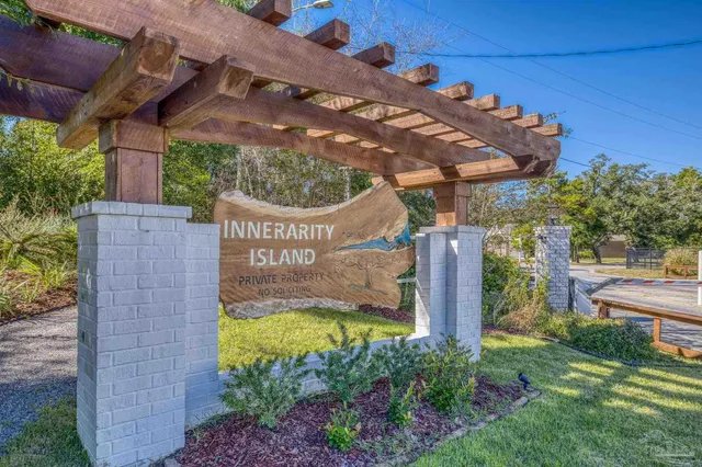 a view of a lake with a city