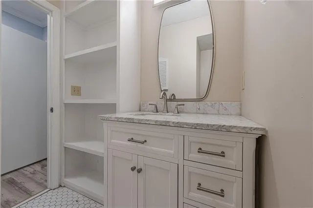 a view of an empty room