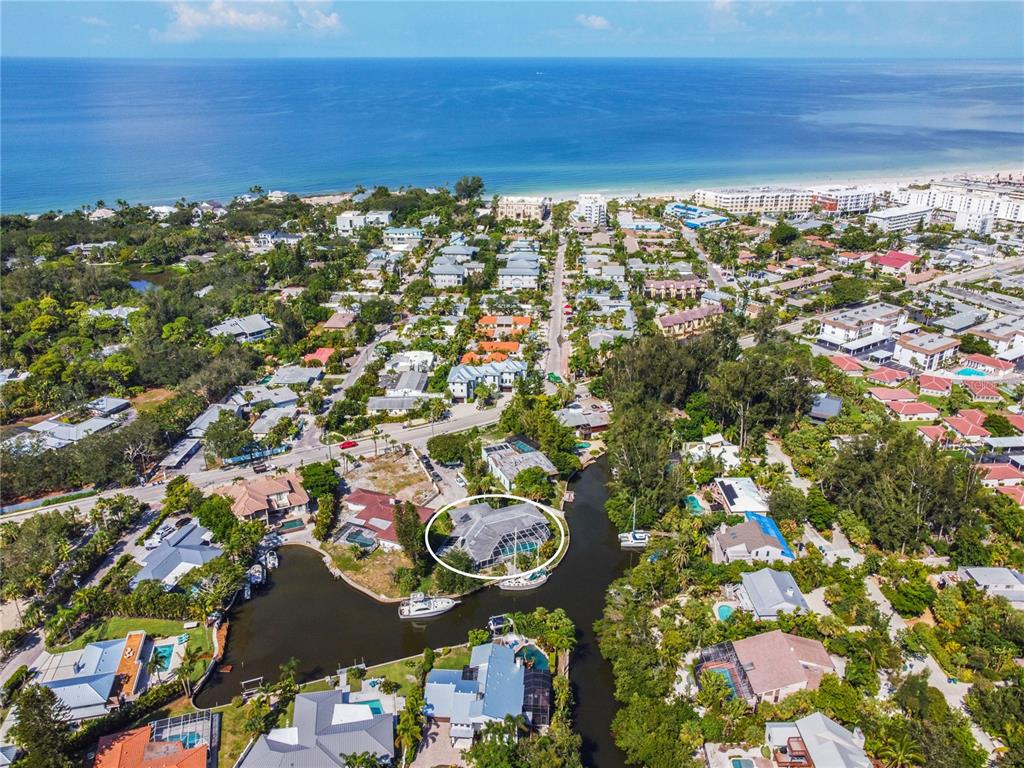 6937 Midnight Pass Road Sarasota, FL 34242 - Photo 29 of 30 an aerial view of multiple house