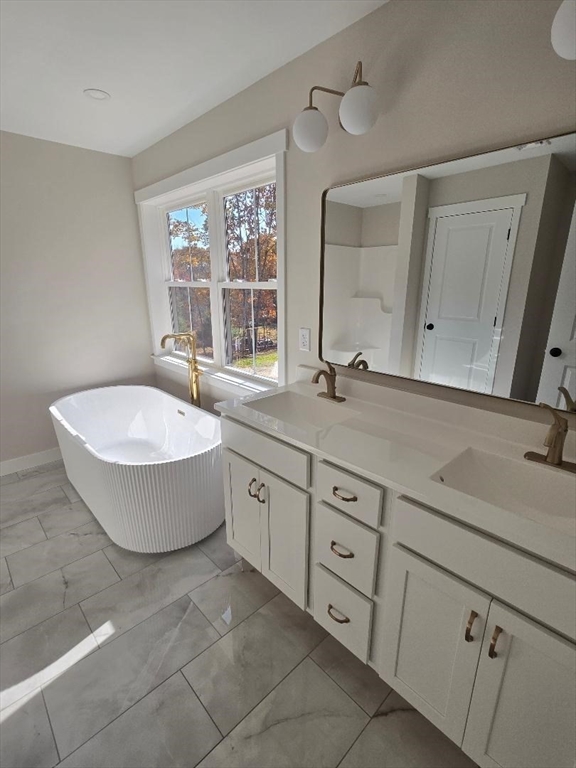 Lot 9 Willard Road Ashburnham, MA 01430 - Photo 16 of 24 a bathroom with a tub sink and mirror