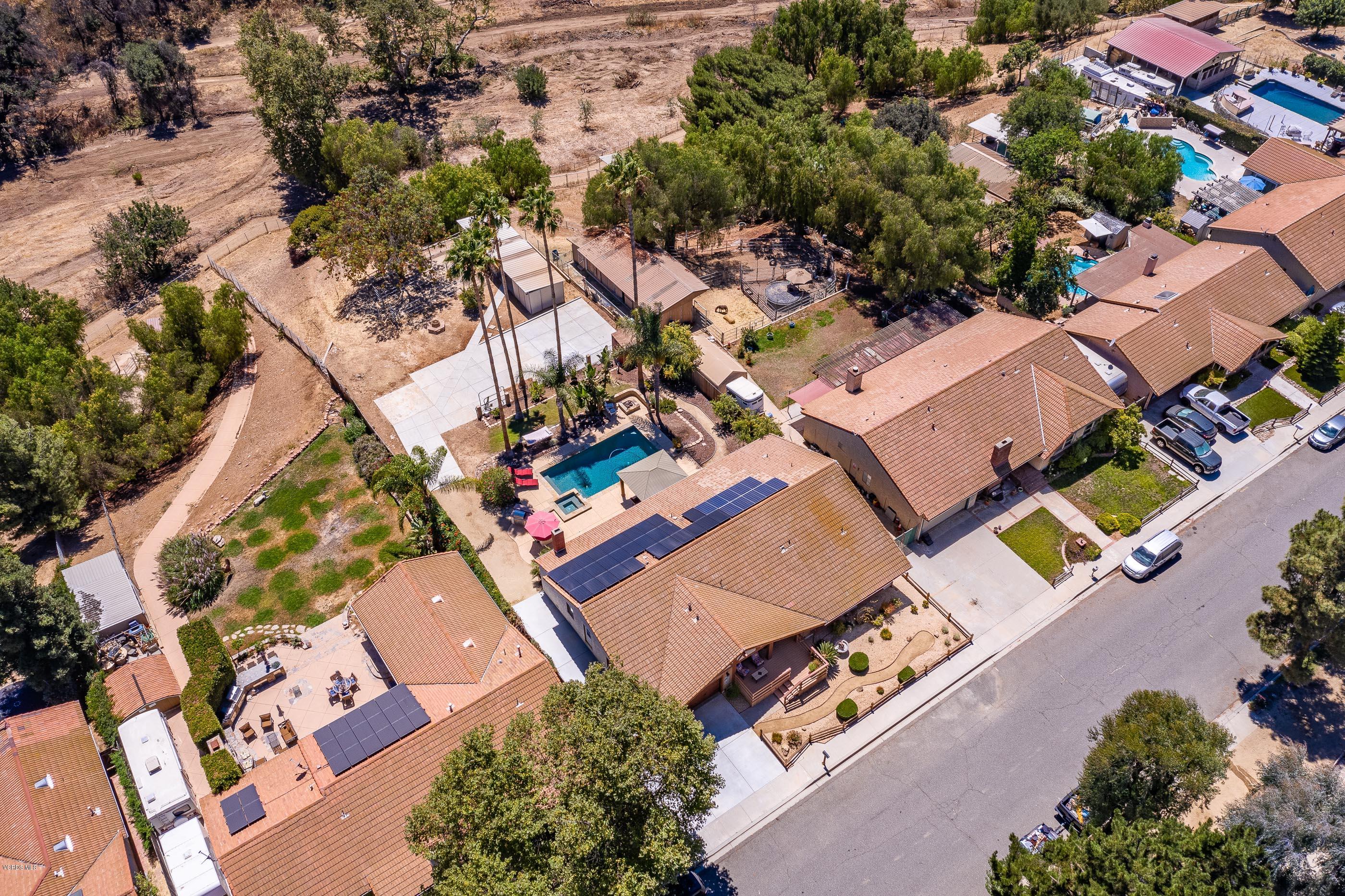 1242 Rambling Road Simi Valley, CA 93065 - Photo 62 of 81 an aerial view of residential house with outdoor space and street view