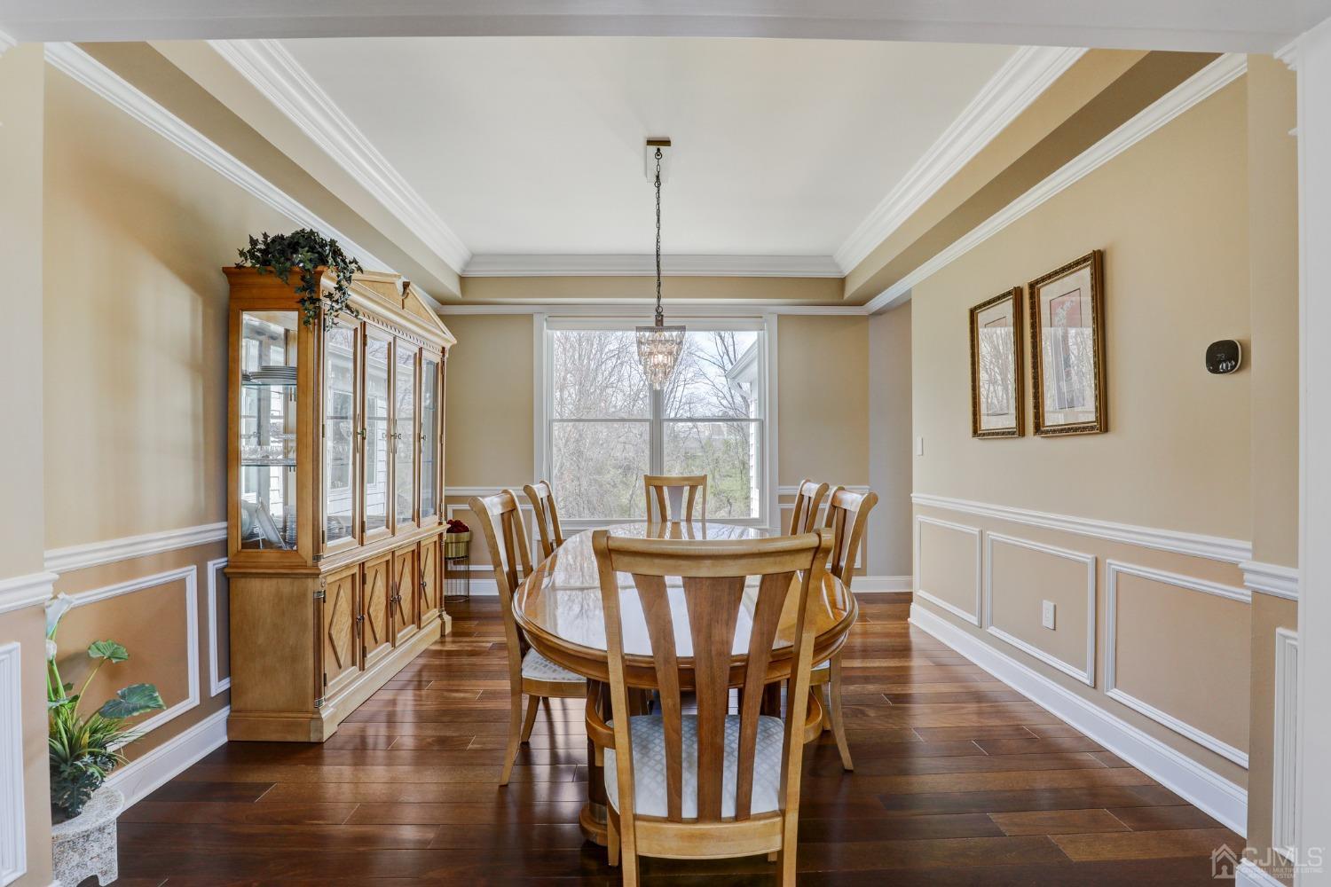 33 Edinburg Circle Old Bridge, NJ 07747 - Photo 11 of 51 a view of a dining room with furniture window and wooden floor
