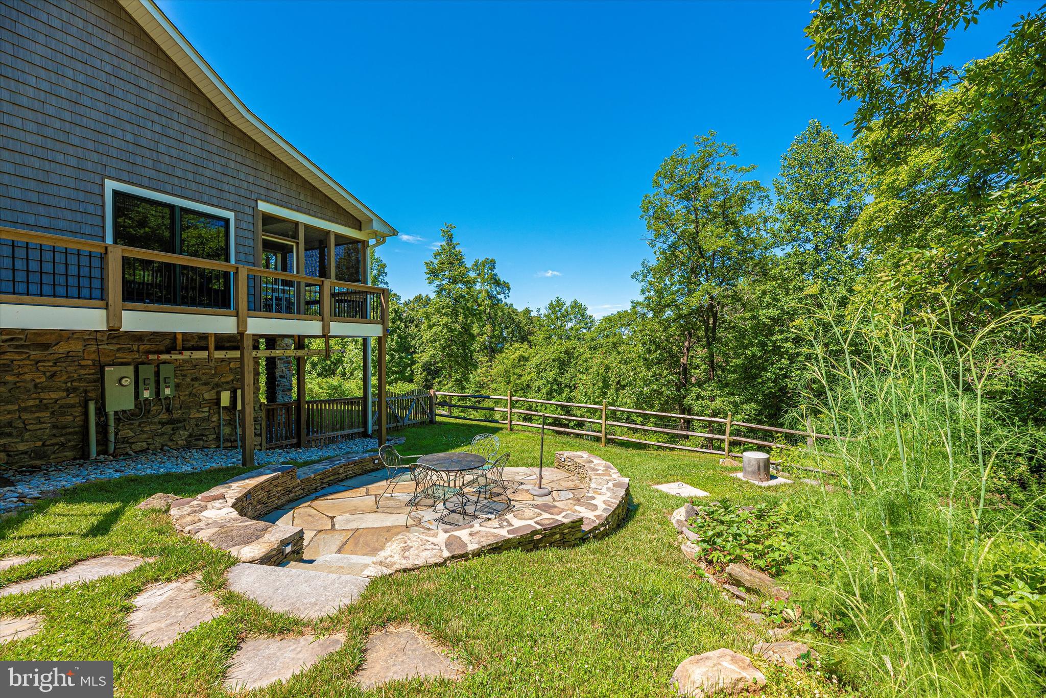 9013 Hawbottom Road Middletown, MD 21769 - Photo 43 of 57 Lovely Stone Patio with Lighting
