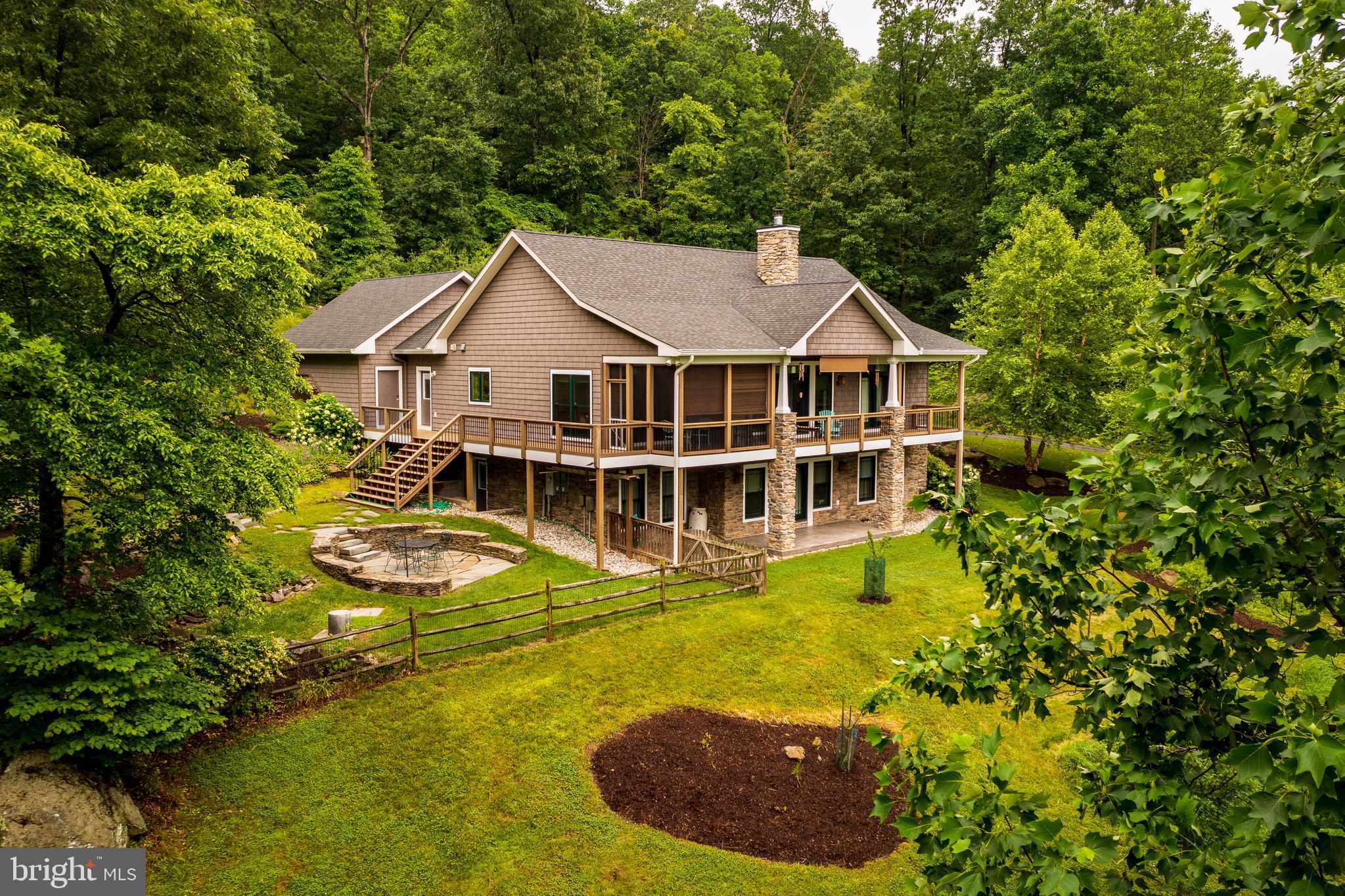 9013 Hawbottom Road Middletown, MD 21769 - Photo 50 of 57 Aerial Views - Rear and Side of Home