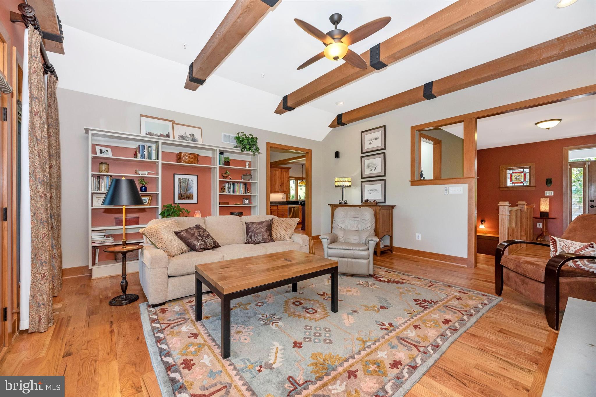9013 Hawbottom Road Middletown, MD 21769 - Photo 7 of 57 Living Room with Gorgeous Exposed Beams