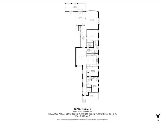 a picture of a room with a bench