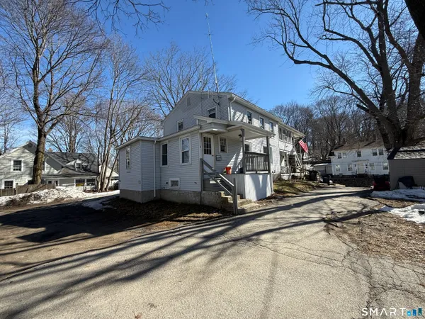 a backyard of a house