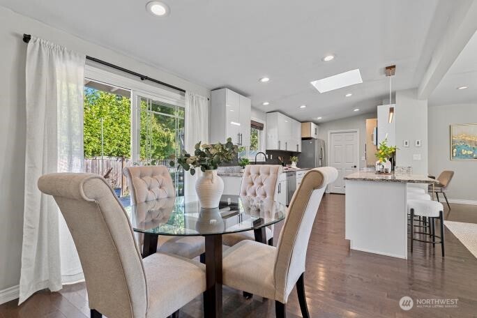 21904 88th Place West Edmonds, WA 98026 - Photo 29 of 40 a view of a dining room with furniture window and outside view