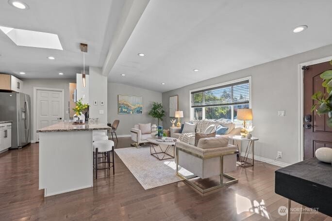 21904 88th Place West Edmonds, WA 98026 - Photo 30 of 40 a living room with furniture and a large window
