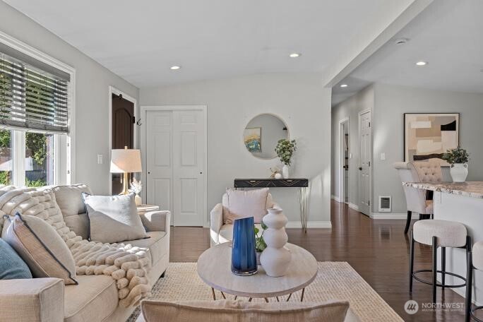 21904 88th Place West Edmonds, WA 98026 - Photo 6 of 40 a living room with furniture and a wooden floor