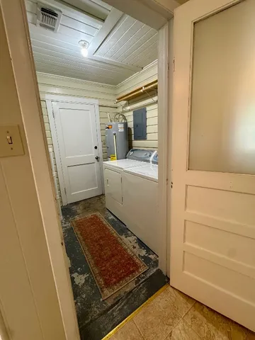 a room with storage and utility