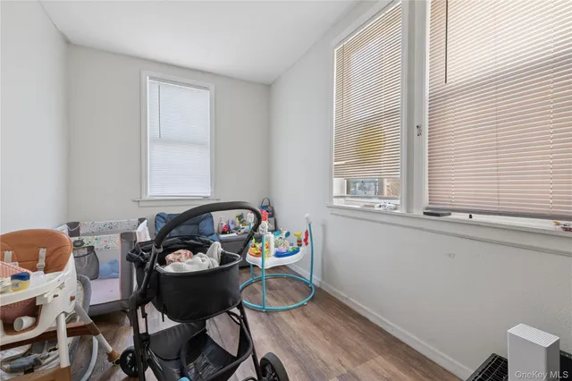 a table and chairs in a room