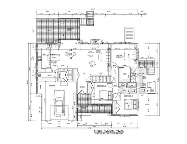 a black and white photo of a room