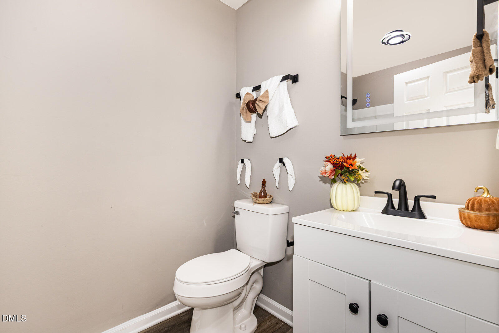 3204 Friar Tuck Road Raleigh, NC 27610 - Photo 17 of 26 a bathroom with a sink mirror and toilet