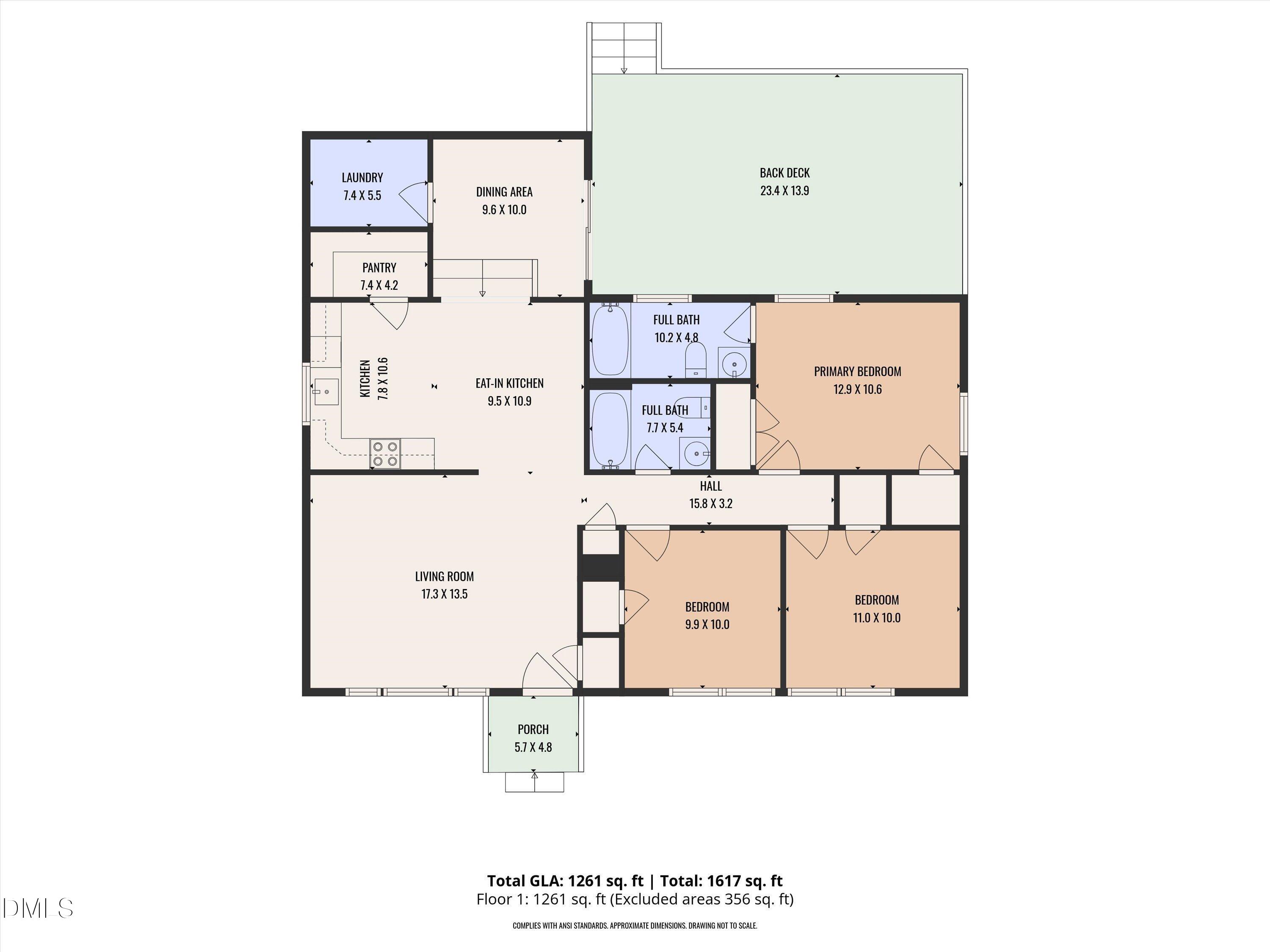 3204 Friar Tuck Road Raleigh, NC 27610 - Photo 25 of 26 a picture of a floor plan