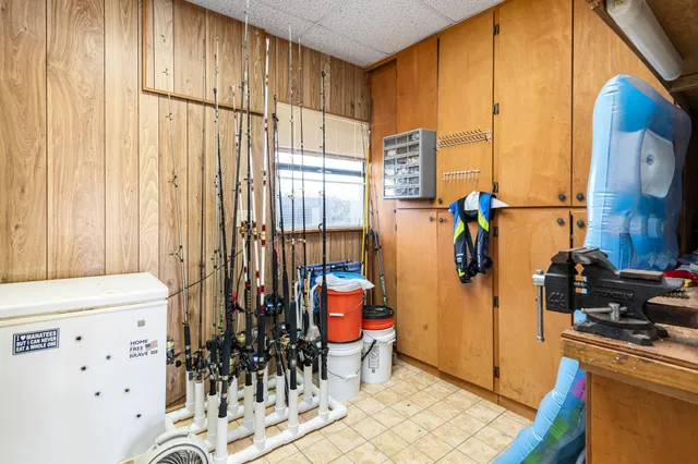 a room with musical instruments