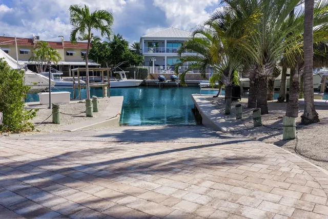a view of a swimming pool and lounge chairs