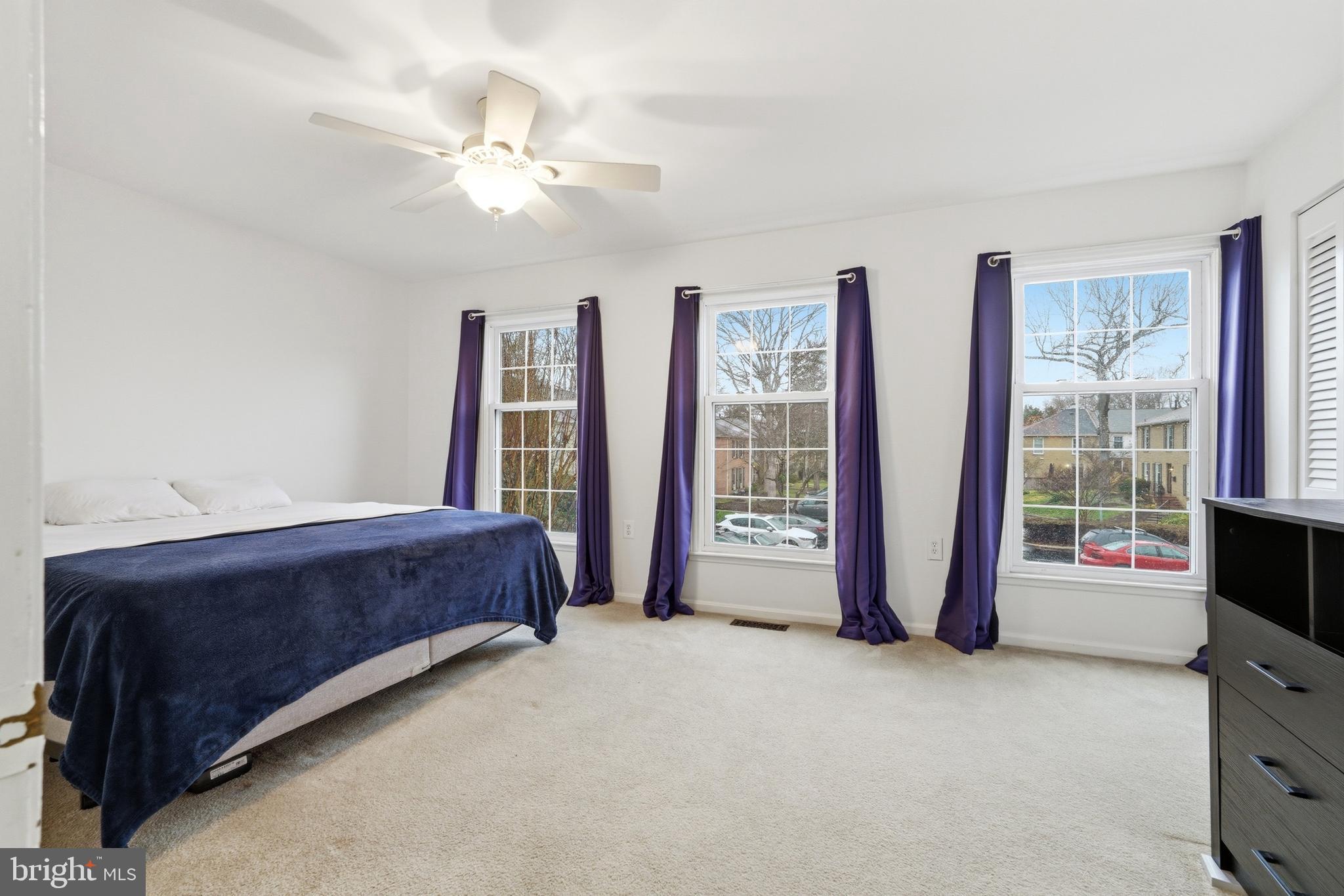 1734 Dana Street Crofton, MD 21114 - Photo 17 of 40 a spacious bedroom with a bed and a television