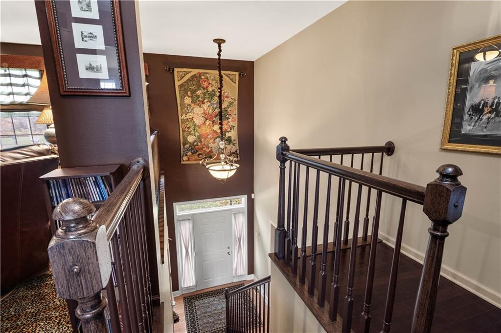 2408 Hilltop Road Presto, PA 15142 - Photo 25 of 42 a view of a hallway with wooden floor and windows