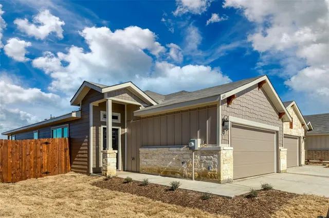 a backyard of a house