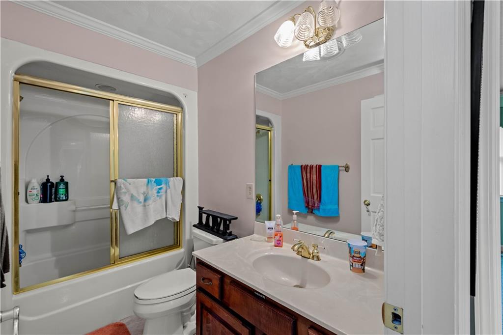 230 Sundust Road Eighty Four, PA 15330 - Photo 21 of 47 a bathroom with a sink vanity granite toilet and shower