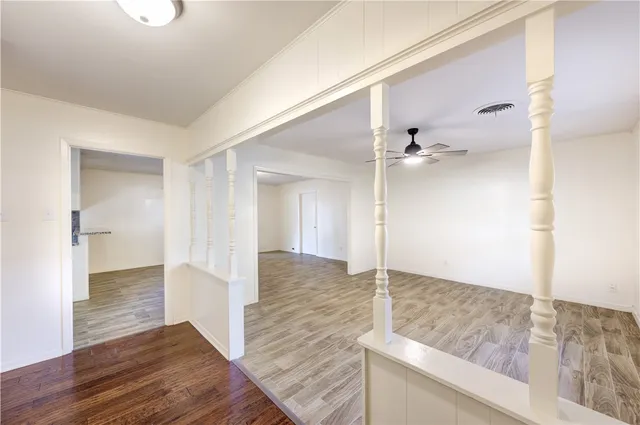 wooden floor in an empty room