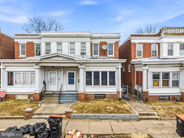 a view of a large white building