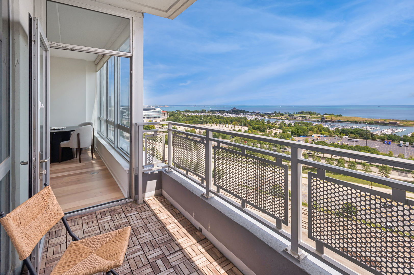 1901 South Calumet Avenue, Unit 1803 Chicago, IL 60616 - Photo 6 of 20 a view of balcony with furniture