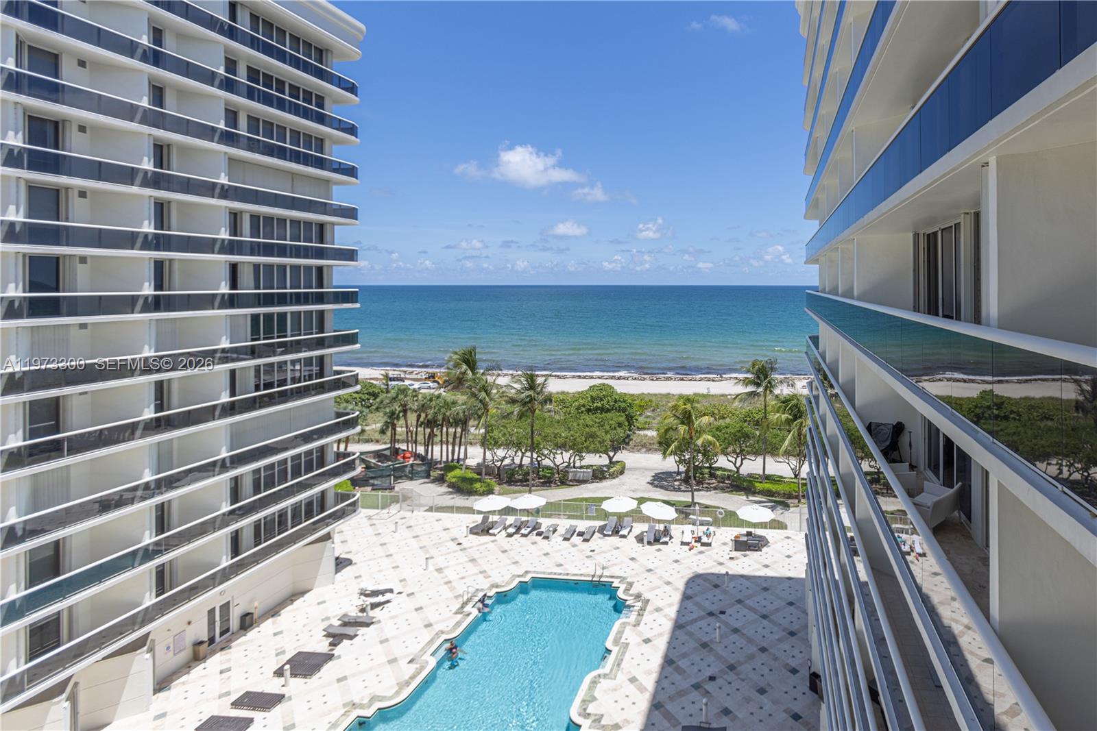 9559 Collins Avenue, Unit S7D Surfside, FL 33154 - Photo 53 of 59 a view of balcony with wooden floor