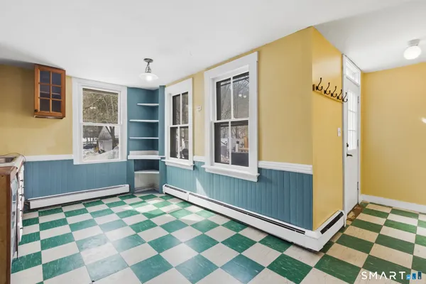 a room with windows