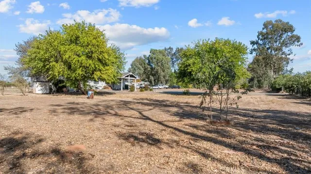 a view of road with trees