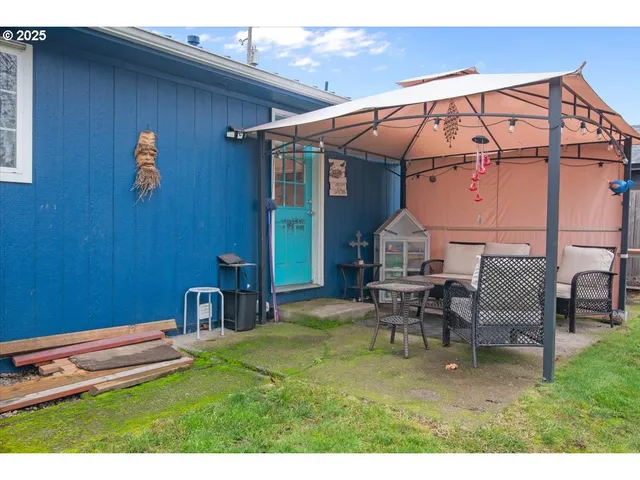 a house with a outdoor space