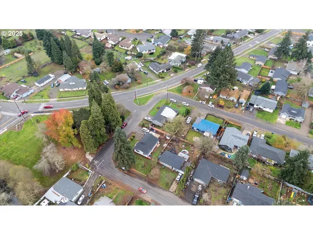 a picture of city view with lots of trees