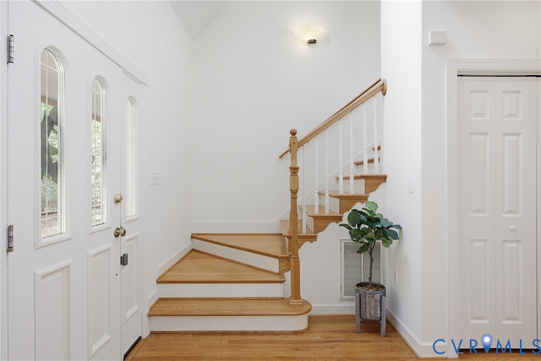 13265 Coulbourn Road Saluda, VA 23149 - Photo 29 of 62 Entry foyer featuring a white paneled front door w