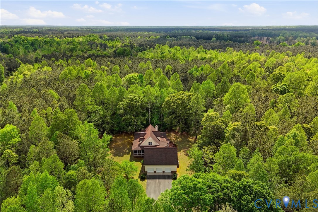 13265 Coulbourn Road Saluda, VA 23149 - Photo 57 of 62 an aerial view of a house with a yard