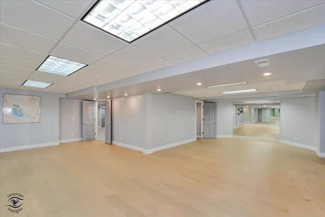 a view of a garage and car parked