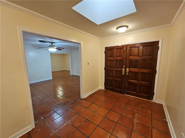 a view of an empty room