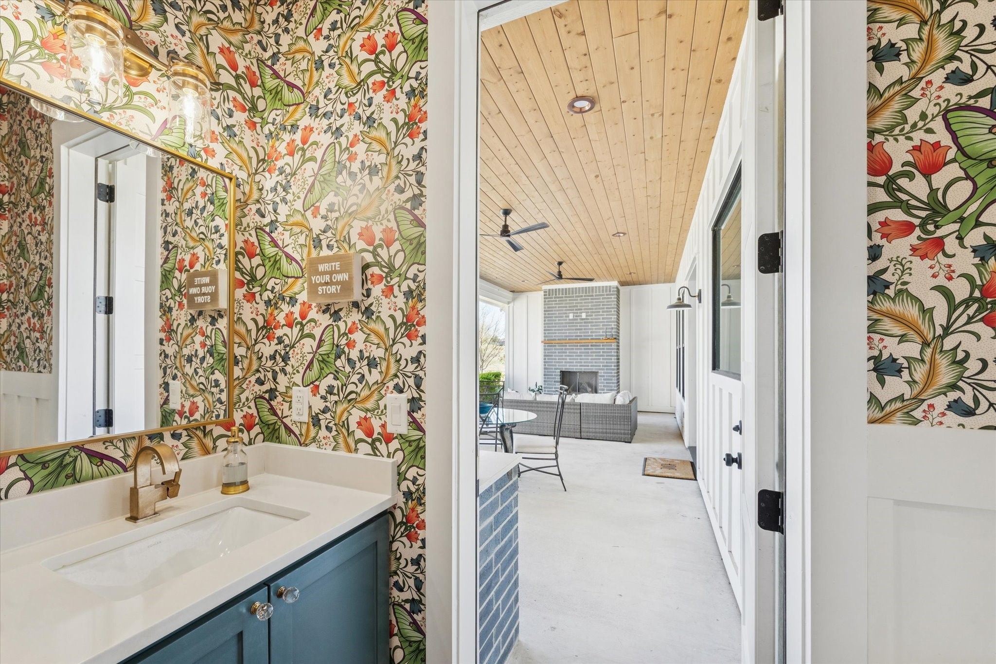 1009 Century Terrace Brenham, TX 77833 - Photo 31 of 49 a bathroom with a sink and a mirror