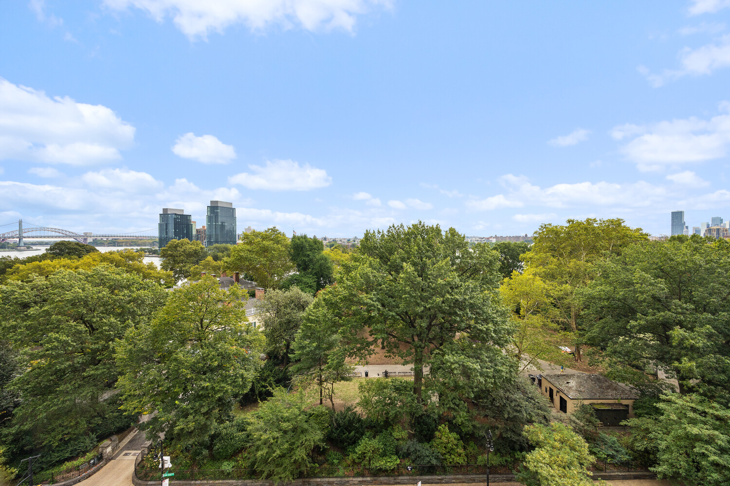 170 East End Avenue, Unit 8EF Manhattan, NY 10128 - Photo 28 of 31 a view of a city with lush green forest