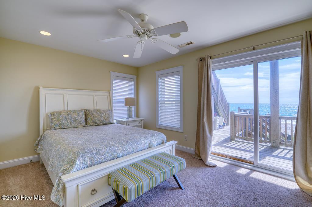 1302 New River Inlet Road North Topsail Beach, NC 28460 - Photo 7 of 22 The Greenwood Bedroom 3 Ocean Side Views