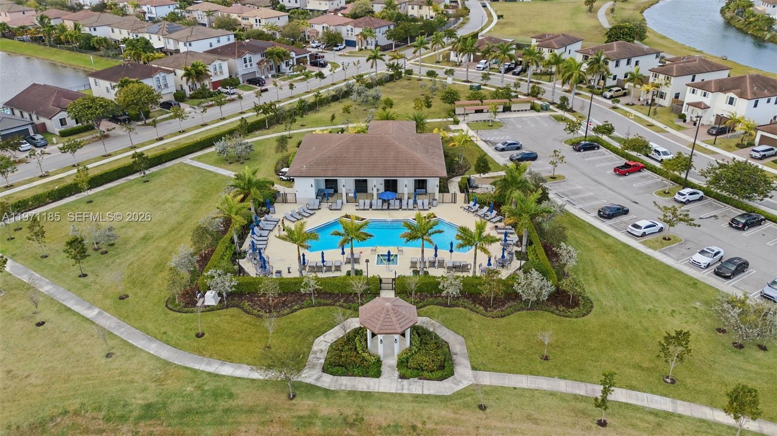 10009 Southwest 228th Terrace Miami, FL 33190 - Photo 46 of 48 an aerial view of a residential houses with outdoor space