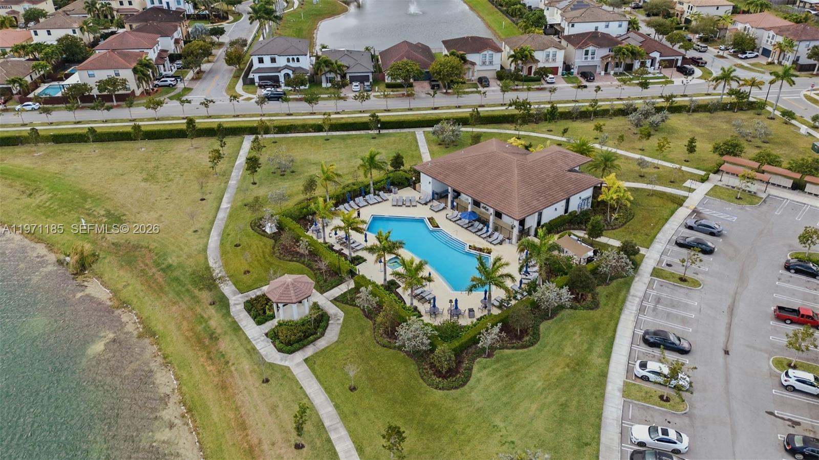 10009 Southwest 228th Terrace Miami, FL 33190 - Photo 47 of 48 an aerial view of residential houses with outdoor space