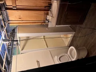 a view of a storage & utility room with washer and dryer