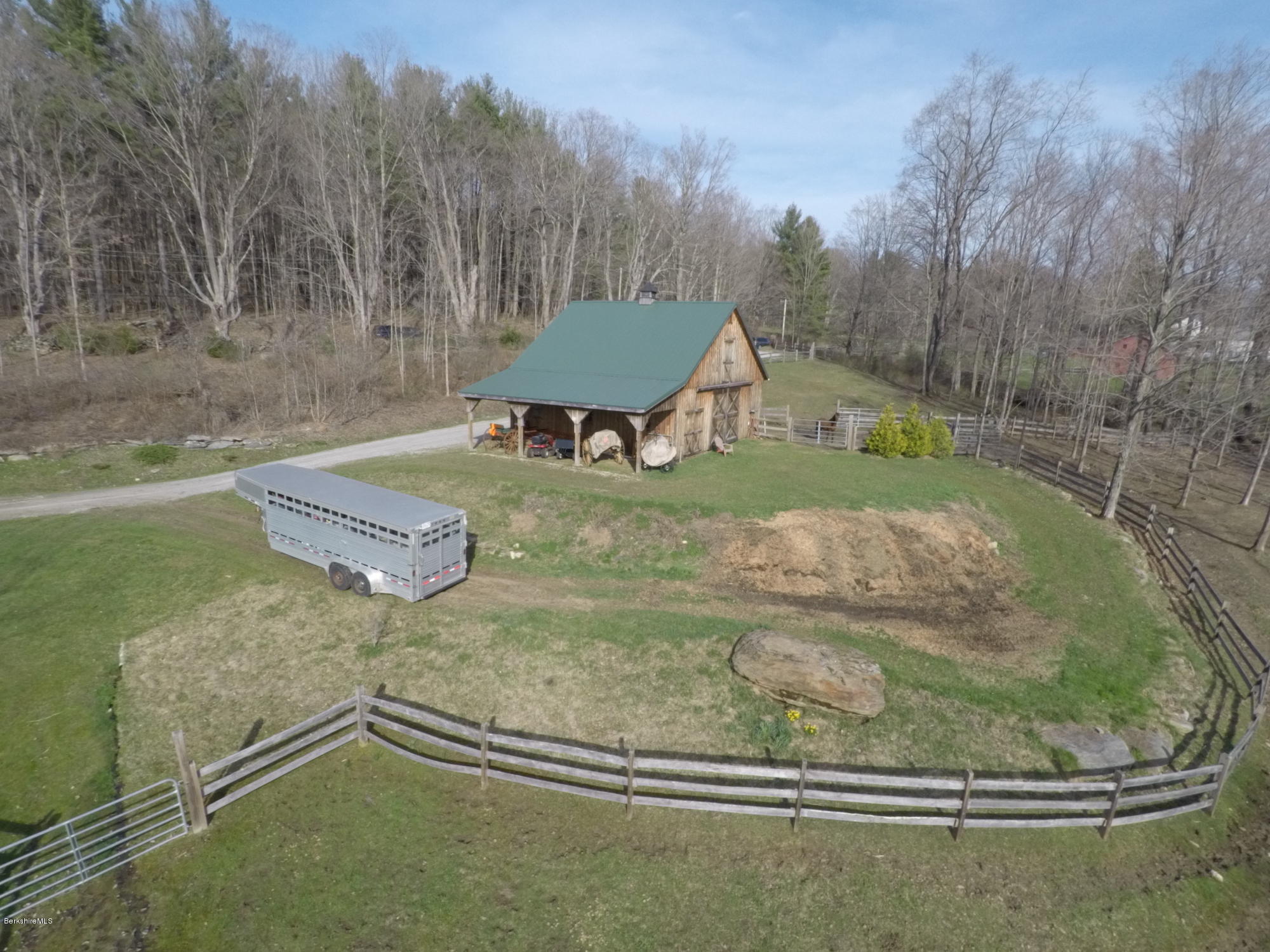 20 Main Road Tyringham, MA 01238 - Photo 49 of 50 a view of a backyard of the house