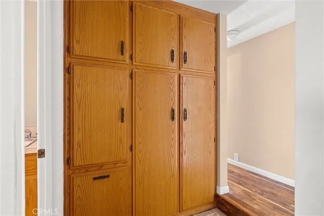 a view of hallway with livingroom and bedroom view