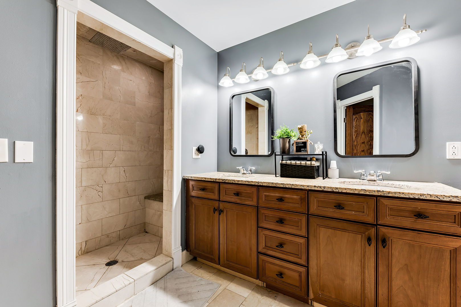 2002 Sandstone Trail Kankakee, IL 60901 - Photo 18 of 27 a bathroom with double vanity sinks and a mirror