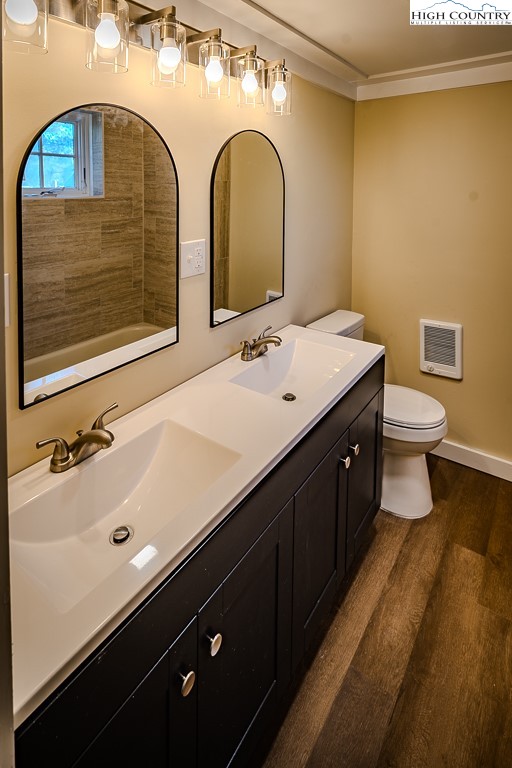 477 Hardaman Circle Boone, NC 28607 - Photo 36 of 48 a bathroom with a sink and a mirror